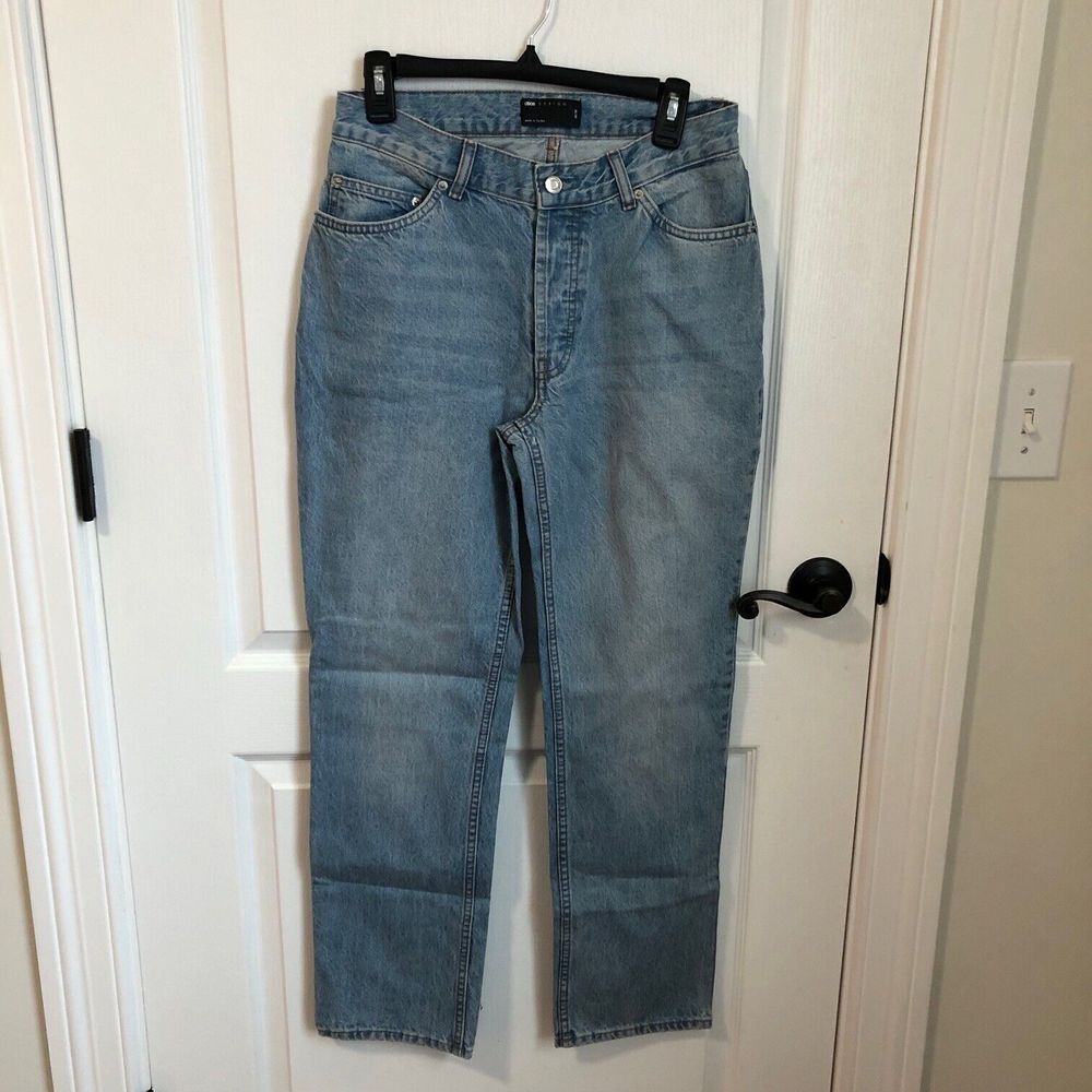 ASOS‎ DESIGN Women's High Rise Straight Denim Jeans Blue Size 28/30 NWOT